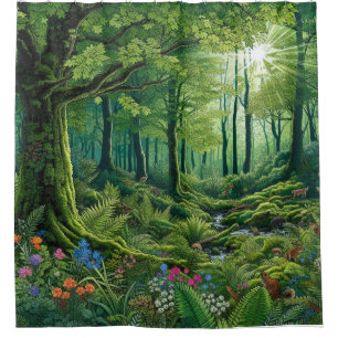 Enchanted Forest Shower Curtain