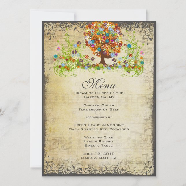 Enchanted Forest Side Branch Wedding Invitations (Front)