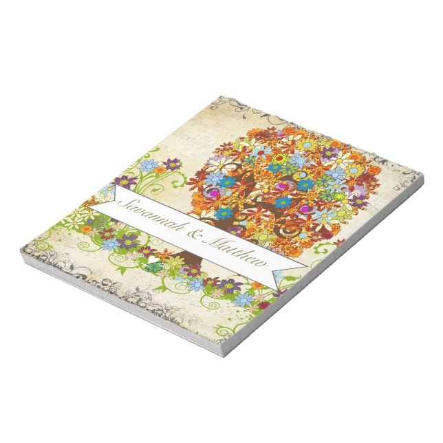 Enchanted Forest Side Branch Wedding Notepad (Rotated)