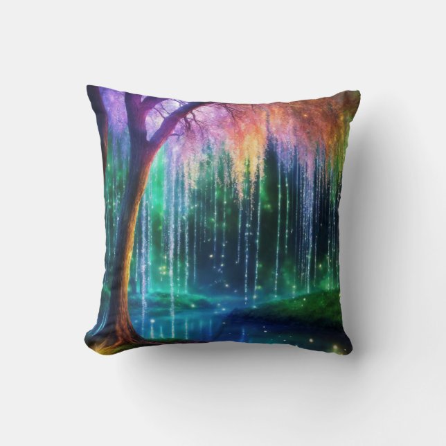 Enchanted Forest Sparkling Tree Cushion (Front)