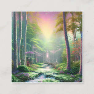 Enchanted Forest Square Business Card