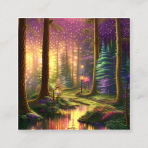 Enchanted Forest Square Business Card
