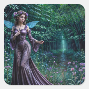 Enchanted Forest Square Sticker