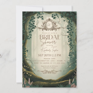 Enchanted Forest Storybook Bridal Shower Invitation