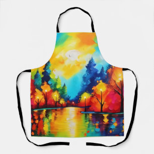 Enchanted Forest Sunset Apron