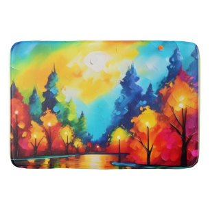 Enchanted Forest Sunset Bath Mat