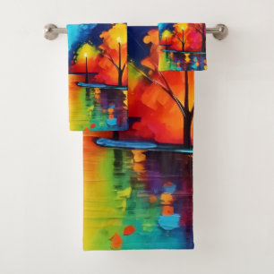 Enchanted Forest Sunset Bath Towel Set