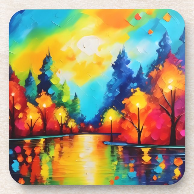 Enchanted Forest Sunset Coaster (Front)