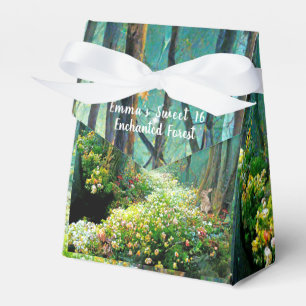 Enchanted Forest Sweet 16 Fairies Sparkling Lights Favour Box