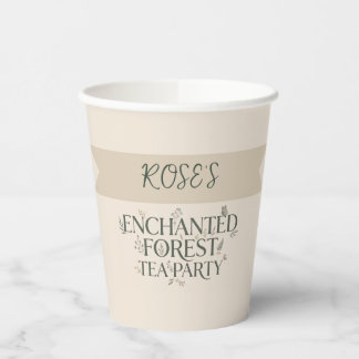 Enchanted Forest Tea Party Paper Cups