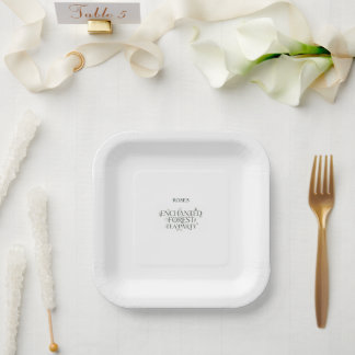 Enchanted Forest Tea Party Paper Plate