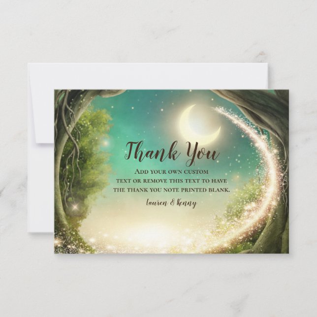 Enchanted Forest Thank You Cards (Front)