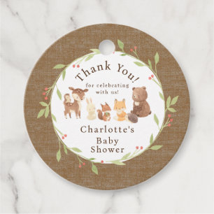 Enchanted Forest Thank You Favour Tags