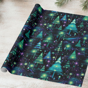 Enchanted Forest Tree Pattern Wrapping Paper
