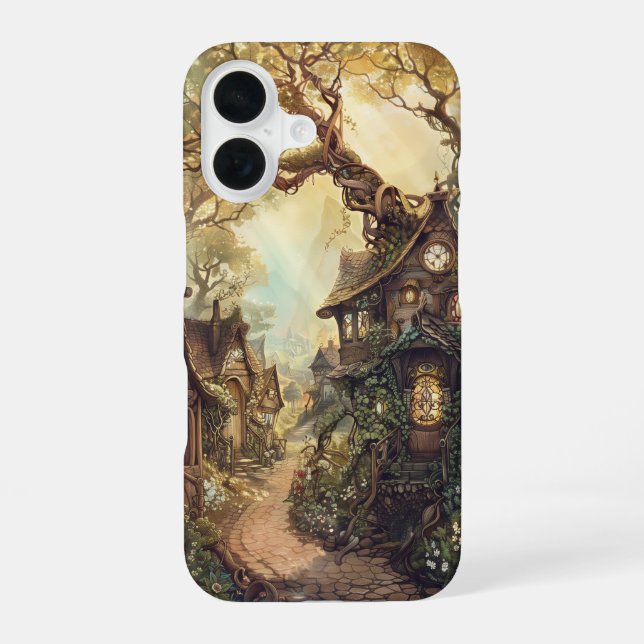Enchanted Forest Village iPhone 16 Case (Back)