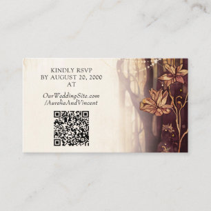 Enchanted Forest Wedding Enclosure Card