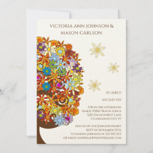 Enchanted Forest Wedding Engagement Party Invitation