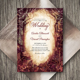 Enchanted Forest Wedding Invitation