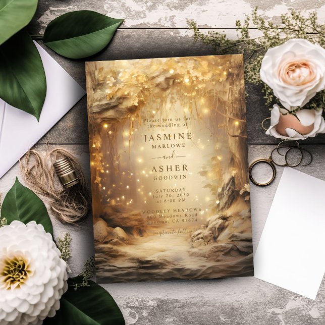 Enchanted Forest Wedding Invitation (Creator Uploaded)