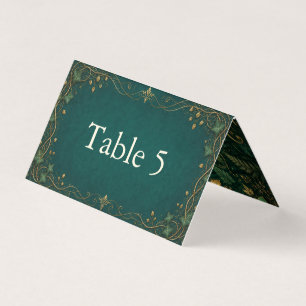 Enchanted Forest Wedding Table Number