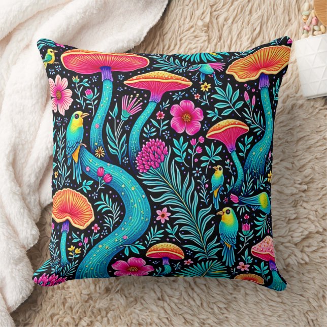 Enchanted Forest Whimsical Dream Design Cushion (Blanket)