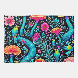 Enchanted Forest Whimsical Dream Design Tea Towel