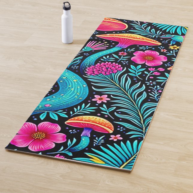 Enchanted Forest Whimsical Dream Design Yoga Mat (In Situ)