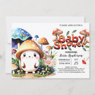 Enchanted Forest Whispers Baby Shower Invitation