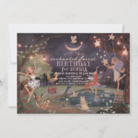 Enchanted Forest Woodland Animals Fairies Birthday