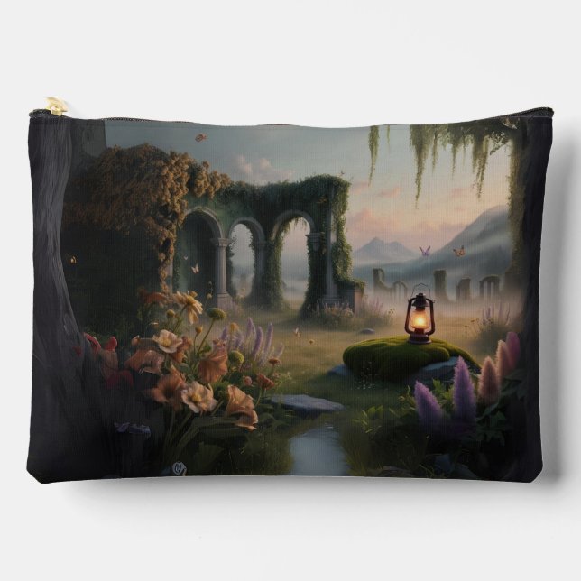 Enchanted Forest Zipper Pouch (Front)