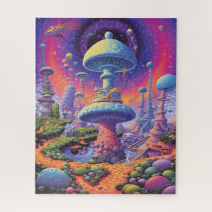 Enchanted Fungi: A Colorful Journey Jigsaw Puzzle