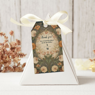 Enchanted Garden Art Nouveau Wedding  Gift Tags