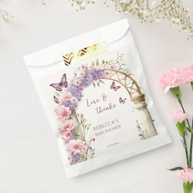Enchanted garden butterflies baby shower favours favour bags (Sealed)