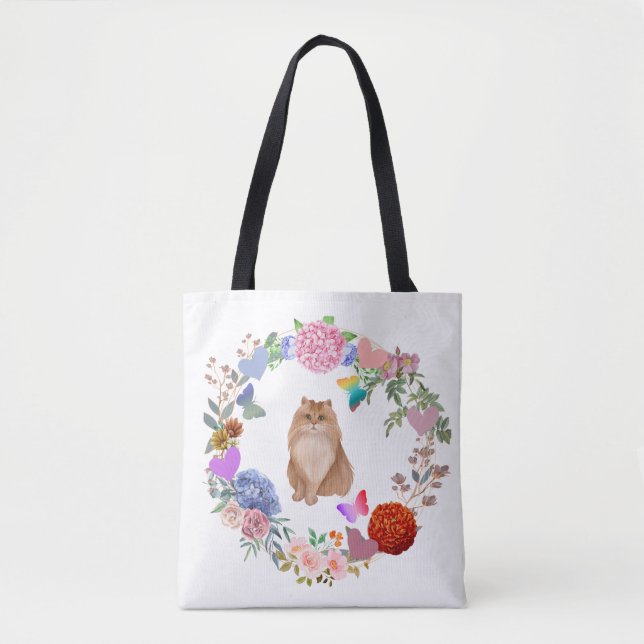 Enchanted Garden Cat Tote (Front)