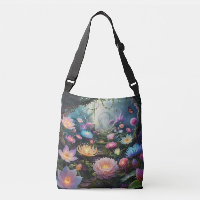 Enchanted Garden  Crossbody Bag (Front)