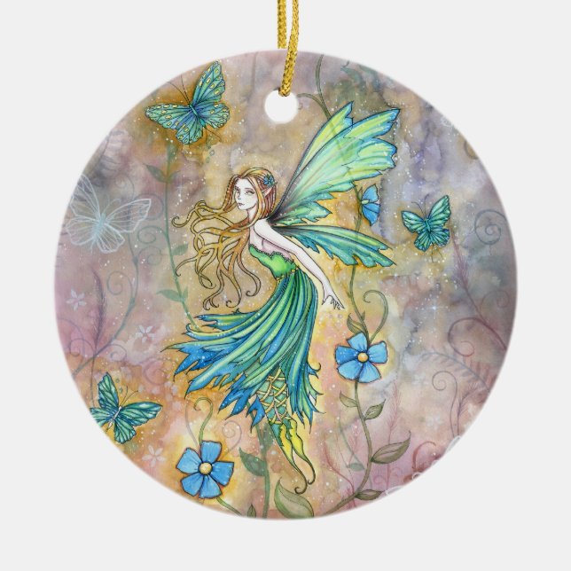 Enchanted Garden Fairy Ornament by Molly Harrison (Front)