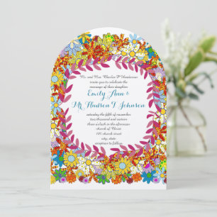 Enchanted Garden Folksy Fairytale Wedding Invitation