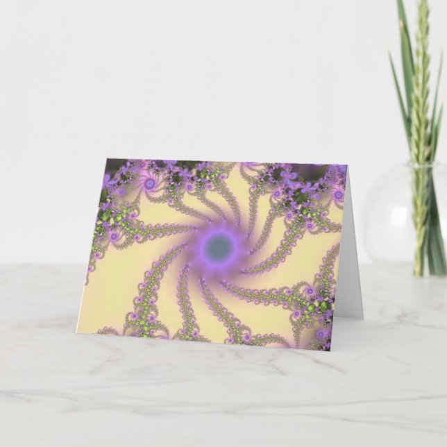 Enchanted Garden Fractal Card (Front)