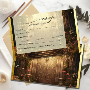 Enchanted Garden Gate RSVP Card