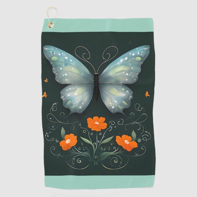 Enchanted Garden Golf Towel (Front)