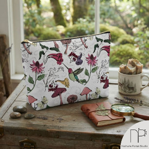 Enchanted Garden Hummingbird Toiletry Accessory Po Pouch