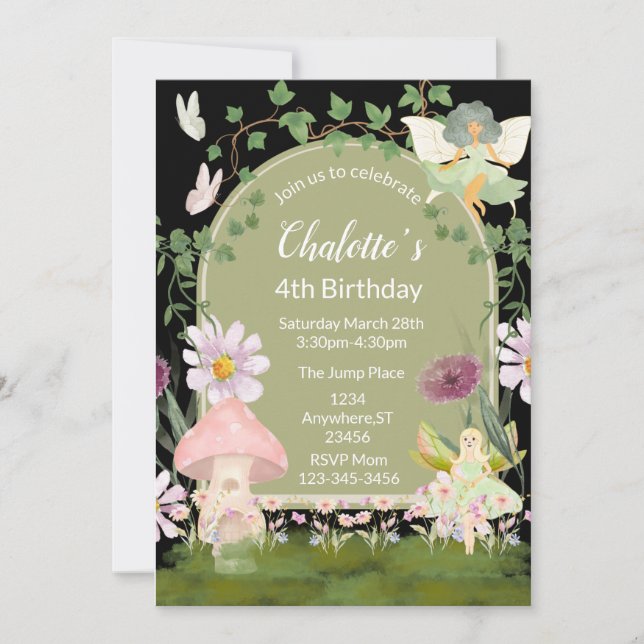 Enchanted Garden Invitation (Front)