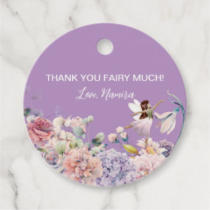  Enchanted Garden Little Fairy Birthday Party  Favour Tags
