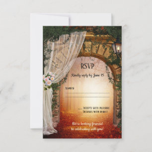 Enchanted Garden or Forest Wedding RSVP Card