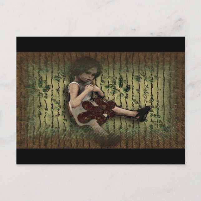 Enchanted Garden Playing Postcard (Front)