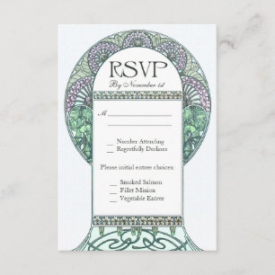 Enchanted Garden RSVP Wedding Cards