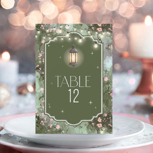 Enchanted Garden Sweet 16 Lantern Pink ID1163 Menu