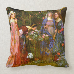 Enchanted Garden Waterhouse Fine Art Cushion