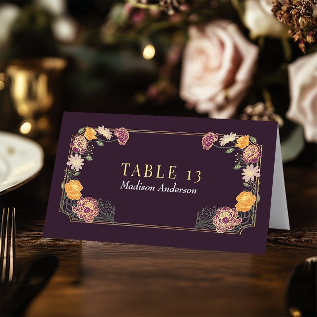 Enchanted Garden Wedding Escort Card (Creator Uploaded)