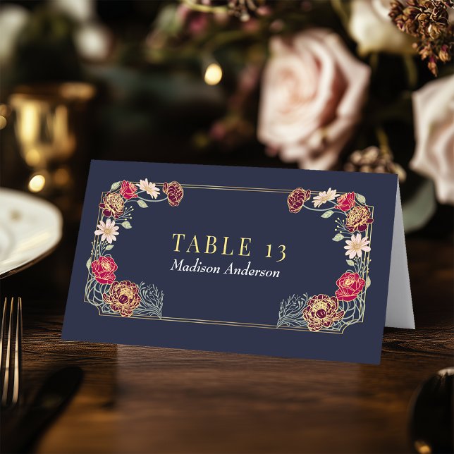 Enchanted Garden Wedding Escort Card (Creator Uploaded)